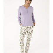 PYJAMA- LAVANDE-À-MANCHES- LONGUES