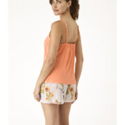 Pyjama-2-pièces- short-et-haut- débardeur- orange-à-motif(1)
