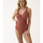 maillot-de-bain-1-pièce-gainant-avec-bonnets-sans-armatures-tissu-brillant-terracota