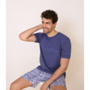 pyjama-short-haut-manches-courtes-bleu-coton (1)
