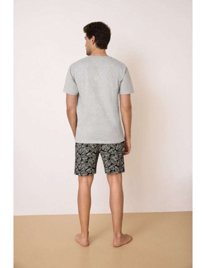 pyjama-short-haut-manches-courtes-gris-coton (2)